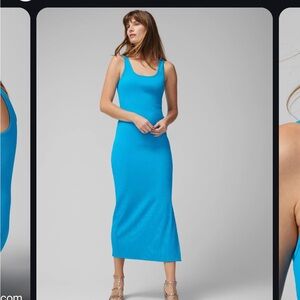WHBM Forme Dress in Aqua Blue - discontinued
